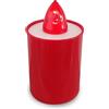 Velamp Lumino Elettrico a Led 9 cm, Durata 90gg, rosso con Luce fissa rossa (Confezione da 5)
