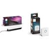 Philips Hue White and Color Ambiance Lampada da Tavolo LED Smart Play & Sensore di Movimento, Accensione e Spegnimento Automatico Luci Smart, Bianco