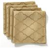 SASTYBALE - Tovaglioli in tessuto jacquard, 50,8 x 50,8 cm, 4 pezzi, resistenti e lavabili e comodi per ristoranti cene familiari, matrimoni, feste e banchetti (quadrato, 50,8 x 50,8 cm, oro)