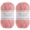 Utopia Crafts 100% lana vergine 50 g (Blush Pink) (Confezione da 2)