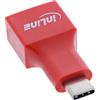 Inline 31651 - Adattatore per blocco dati USB, spina USB-C a presa USB-A, ricarica sicura senza trasferimento dati, compatto da viaggio, 5 V 1,5 A, 31651