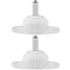 ECSiNG 2 supporti girevoli a 360° supporto universale per rilevatore a infrarossi per tutti i tipi di sensori da parete foro M4 in plastica