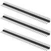 ECSiNG 20pcs Connettore intestazioni 40 Pin 2.54mm Connettore a barra del mandrino maschio a singola fila Pitch Curva negativa Compatibile con Raspberry Pin Progetti Elettronici