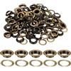 QUARKZMAN 100 Set Di Occhielli, 8mm Ottone Autoforzati Occhielli Metallici Con Rondelle Per Cinture, Scarpe, Abbigliamento, Nuclei Di Perline, Progetti Fai Da Te, Bronzo