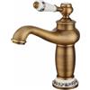 Beelee - Rubinetto monocomando monocomando monoforo in ottone anticato per lavabo