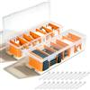 3 Pezzi Scatola Porta Cavi, Porta Cavi Organizer Con Coperchio Scatola