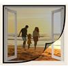 ACJSDGL Finestra con zanzariera 60x70cm Finestra con zanzariera Finestre con per balconi Finestre scorrevoli,Nero