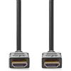 Nedis Cavo HDMI Alta Velocità con Ethernet - HDMI Maschio - HDMI Maschio - 4K @ 60Hz - ARC - 18 Gbps - 1.00 m - Rotondo - PVC - Nero - Scatola