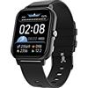 Trevi T-FIT 270 CALL Orologio Smart con Funzione Chiamata, Bluetooth, Grande Display e Cassa in Metallo, Controllo Salute e Stato di Benessere, Monitoraggio del Sonno, Resistente all'Acqua IP67, Nero
