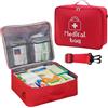FYting Porta Medicine da Viaggio 18L,Kit Pronto Soccorso XXL,Cassetta Pronto Soccorso Vuota,con Tracolla a Tracolla,Impermeabile, per Casa, Scuola, Viaggi, Campeggio, Escursioni (Verde)