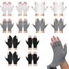 Eniyou 12 Paia Guanti Cotone Senza Dita Guanti Di Cotone Per Dermatiti Stile Esposto Due Dita & Stile Esposto Cinque Dita Leggero Confortevole Adatto Per Cura Quotidiana Il Lavoro Sport（Bianco Nero Grigio）