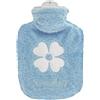 Thinp Borsa dell'acqua calda da 500 ml con custodia, piccola, portatile, a prova di perdite, mini borsa dell'acqua calda lavabile per addome, schiena, collo, sollievo dal dolore