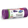Stella McCartney STELLA 023561 - Sacchetti per la spazzatura con manici, 35 l, 24 pezzi, profumo di lavanda, per la spazzatura e l'ufficio, in pellicola LDPE, colore: lavanda