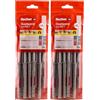 fischer DuoXpand 10 x 100 T, tasselli universali di alta qualità con vite a testa svasata zincata (10 pz.), tasselli per una presa forte, ideali per materiali da costruzione porosi e ancoraggi vicini