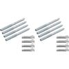 Fischer STS Kit Vite Doppia Filettatura M8 x 90 con Tassello SX Plus, per Fissaggio Collari su Muratura o Direttamente su Legno, Impronta Torx, Esagono integrato, 567615 (Confezione da 2)