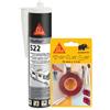 SIKA - Kit Camper Caravan: 1x Sikabond Mammoth Crystal (1.5m), Nastro Biadesivo + 1x Sikaflex 522 (Bianco, 300ml), Sigillante Adesivo Ibrido - Fissaggio Senza Forare e Sigillatura