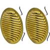 La Ventilazione GOTTU160 Griglia Tonda Universale con Molle, Ottone, ø175 mm (Confezione da 2)