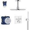 GROHE Set di installazione a soffitto GROHE Grohtherm Cube SmartControl con Termostatico, Moon White