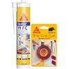 SIKA - Kit Fissaggio e Sigillatura Multiuso: 1x Sikabond Mammoth Crystal (1.5m), Nastro Biadesivo + 1x Sikaflex 11 FC (Bianco, 300ml), Sigillante Adesivo Poliuretanico