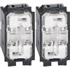 Bticino SK4027F Commutatore a Doppio Tasto 1-0-2, Non Illuminabile, Serie Livign Now, 1P 10 AX, 250 Va.c., 1 Modulo (Confezione da 2)