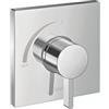 hansgrohe Ecostat Square Modern 15724001 - Valvola per doccia a 1 maniglia, larga 15,2 cm, cromata, con bilanciamento della pressione