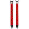 Legami - Penna Click&Clack a Due Colori, Tema Ladybug, Inchiostro Nero e Rosso, Penna a Scatto, Ideale per Scuola Ufficio Casa, Bicolore, Diametro Punta 1 mm (Confezione da 2)