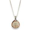 OVUNQUE PROTEGGIMI Medaglia Madonna del Carmine e Sacro Cuore di Gesù. Collana Madonna dello Scapolare in Acciaio Inox, ciondolo 2 cm con catena 49 cm, confezione regalo