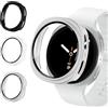 Wowstrap 3 Pezzi Coque pour Samsung Galaxy Watch 8 40mm Vetro Tempourato, Custodia Rigida Protezione Totale Extreme Sottile HD Clear Pellicola Protettiva pour Cover Galaxy Watch 8 40 mm Protettore Schermo