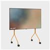 Pedestal Moon Rollin' - Supporto per TV con ruote per TV da 44 a 60 pollici, supporto per TV e carrello TV, girevole, supporto da pavimento per TV (giallo)