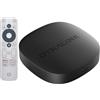 Kinhank TV Box, Smart TV Box 4K HDR10+ UHD, GTV OS, Audio Dolby, Compatibile con Netflix, 2GB+16GB, mirroring dello schermo, lettore multimediale in streaming Voice Assistente WiFi 2.4G+5G, BT5.0