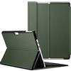 FINTIE Custodia per Microsoft Surface Pro 11/10 (2024) / Pro 9 (2022) 13 Pollici - Multi-angli Hard Shell Business Cover, Compatibile con Tastiera Type Cover, Verde Alpino