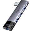 MOGOOD Hub Multiporta USB 3.0 5 in 1 Splitter con Ingresso Type-C Alimentazione, 5Gbps Plug&Play Portatile per Laptop MacBook PS5 Xbox Chiavette e Disco Rigido