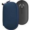 kwmobile Custodia Mouse Wireless Compatibile con Logitech Pebble Mouse 2 M350s / M350 - Custodia Neoprene Mouse - Astuccio Porta Mouse PC Gaming blu marino