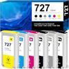 Goadper 727 Cartucce d'inchiostro 130-ml Compatible per HP 727 Cartuccia per HP 727 B3P24A B3P23A B3P22A B3P21A Sostituzione per hp DesignJet T920 T930 T1530 T2500 T1500 （6 Pack-MBK/BK/G/C/M/Y