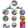 Eurowagens 12Pc Spento Toppa Ricamato Applique Distintivo da Stirare da Cucire Emblema