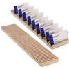 PH PandaHall 2pz Porta Badge In Legno Organizzatore del Vassoio del ID Porta per Carta di Nome Supporto da Tavolo per Carte Espositore per Etichetta per Ufficio Affari Ricezione, 40 Slot, 40x9cm