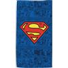 ARDITEX Telo Mare in Microfibra Superman DC Comics 170x90 cm Blu e Rosso - Design Ufficiale per Adulti - Morbido, Assorbente e a Rapida Asciugatura - Perfetto per l'Estate
