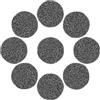 PONABEADIY 1 scatola Da 24 pezzi di Perline di Pietra Lavica Naturale Nera, Pietre Porose Vulcaniche, Diffusori di Oli Essenziali, Pietre Preziose Piatte e Rotonde, Perline Distanziatrici Non Cerate p