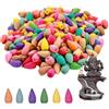 MagiSel Cono a Cascata Rovesciato, 60 Coni d'Incenso Naturali, Mix di Coni di Incenso per Meditazione, Yoga e Purificazione