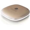Mavoro Specchio trucco da viaggio LED | Ingrandimento 1x/10x | Ricaricabile USB-C | Specchio compatto portatile per borsa & pochette, sensore touch (Champagne Gold)