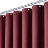 BTTN Tenda da doccia a nido d'ape, colore rosso, 180 x 180 cm, antimuffa, tessuto impermeabile, in tessuto, con 12 ganci, orlo moderno e ponderato, decorazione in poliestere, per bagno, colore rosso