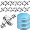 YUXIANLB 24 pezzi magnetici per tenda da doccia, clip laterali, fibbia magnetica, chiusura a prova di perdite, per tenda da doccia, mantiene la fodera alla parete chiusa, antivento