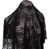 CABODYALS Tessuto In Pizzo Elasticizzato Nero Da 160cm In Tulle Floreale Vintage Elastico Cucito Accessori A Metraggio Tessuti con Rifiniture Floreali Ricamate per Cucire Realizzare Abiti Da Sposa Fai