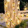 ENLACE Catena luminosa con api da 2 m, 20 LED, per interni ed esterni, decorazione per la cameretta dei bambini, il giardino, il matrimonio, le feste, il compleanno