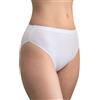 BeMyco Set 6 Mutande Donna Cotone Vita Media | Slip Culotte 100% Cotone Puro, Antiallergiche | Intimo Donna Bianco/Nero | Made in Italy (IT, Testo, M, Regular, Regular, Bianco)