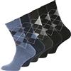 BestSale247 10 paia di calzini da uomo business in vita confortevole (elastico morbido), adatti alle vene, cuciture piatte e morbide sulle dita, 10 paia/Karo Classics, 43-46