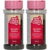 FunCakes Sprinkle Medley Nero: Cake Sprinkles, grande gusto, Perfect per la decorazione di torte, Sprinkle Mix. 65 g. (Confezione da 2)