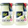 Biffi - Sugo Cacio e Pepe Con Pecorino Romano DOP - Multipack - 6 vasetti da 190g (Confezione da 2)