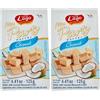 Lago 1968, Mini Party Cocco 125g, Mini Wafer con Vellutata Crema Cocco 74% con 5 Strati Friabili di Wafer (Confezione da 2)
