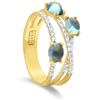 NANIS Anello dancing azzure in oro e diamanti